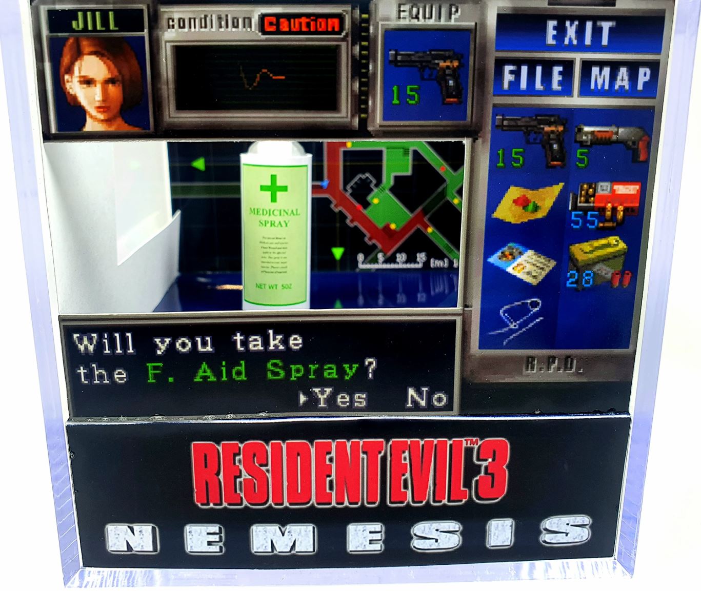 Resident Evil 3 Menu Inventory