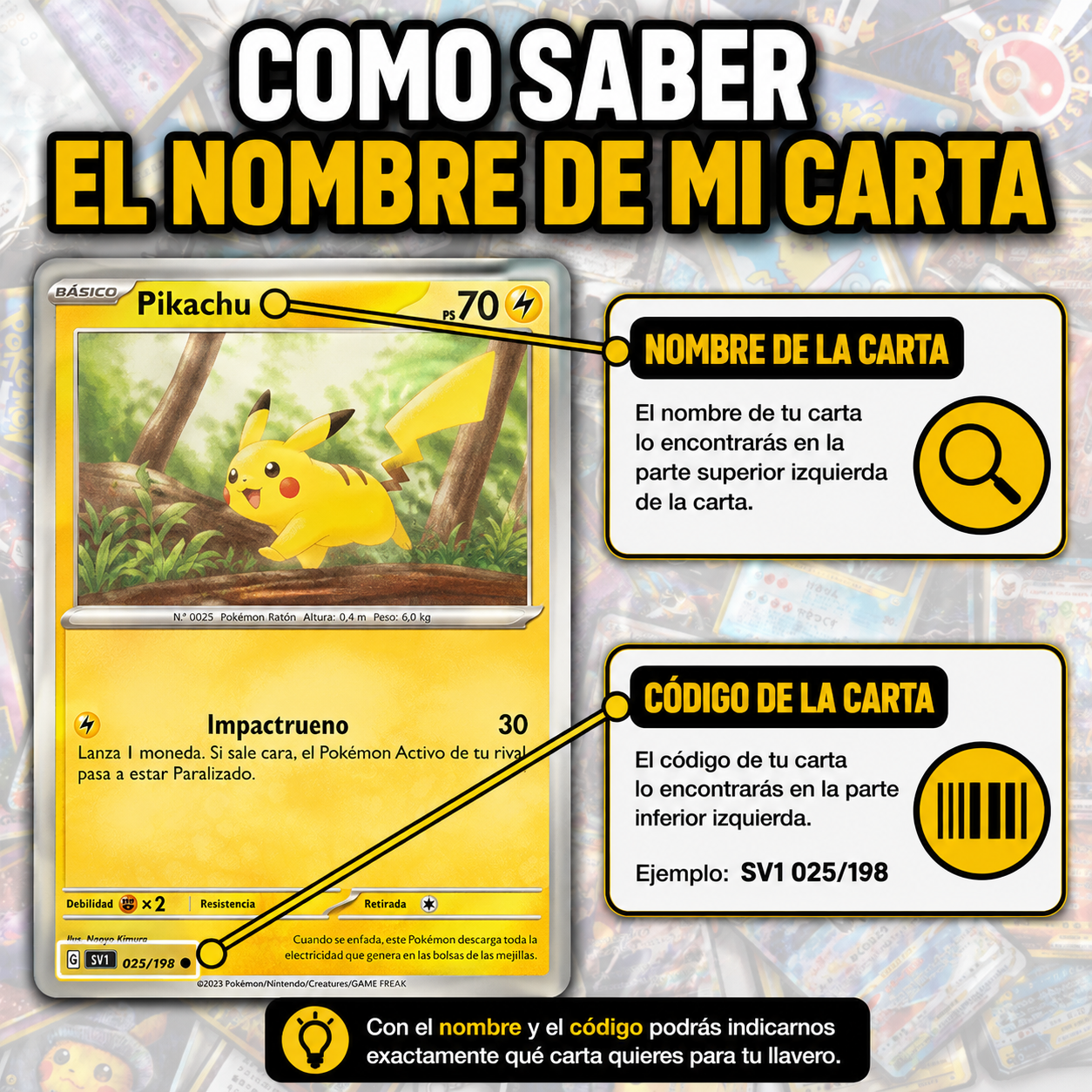 Llaveros Pokémon TCG