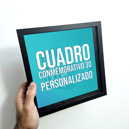 Cuadro Conmemorativo 3D Personalizado
