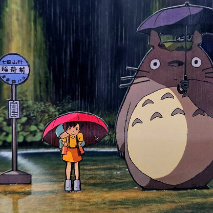 La parada bajo la lluvia - Mi Vecino Totoro