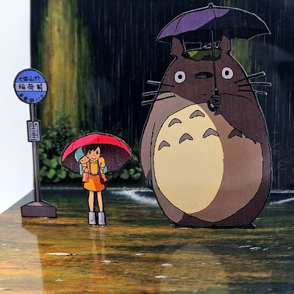 La parada bajo la lluvia - Mi Vecino Totoro
