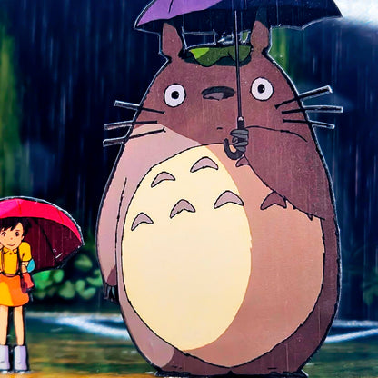 La parada bajo la lluvia - Mi Vecino Totoro